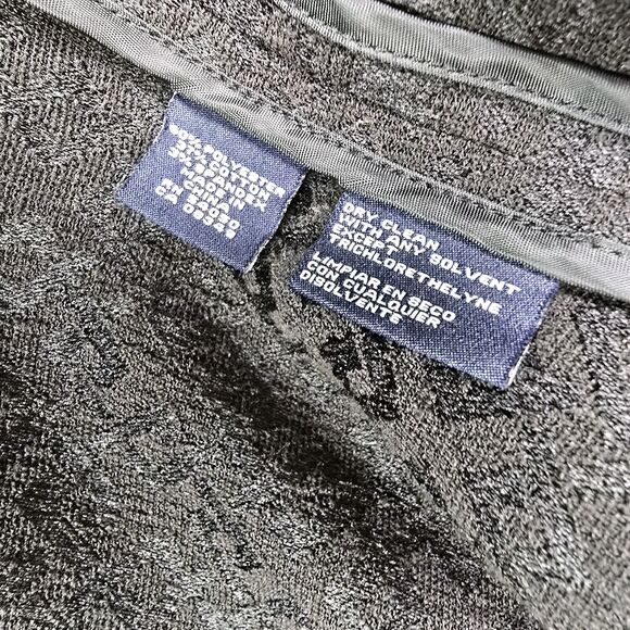 Jones New York Signature Womens Jacket Blazer 12 Black Zipper Sleeves Full Zip - Picture 4 of 16